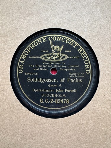 78rpm baritone john forsell - baritone,